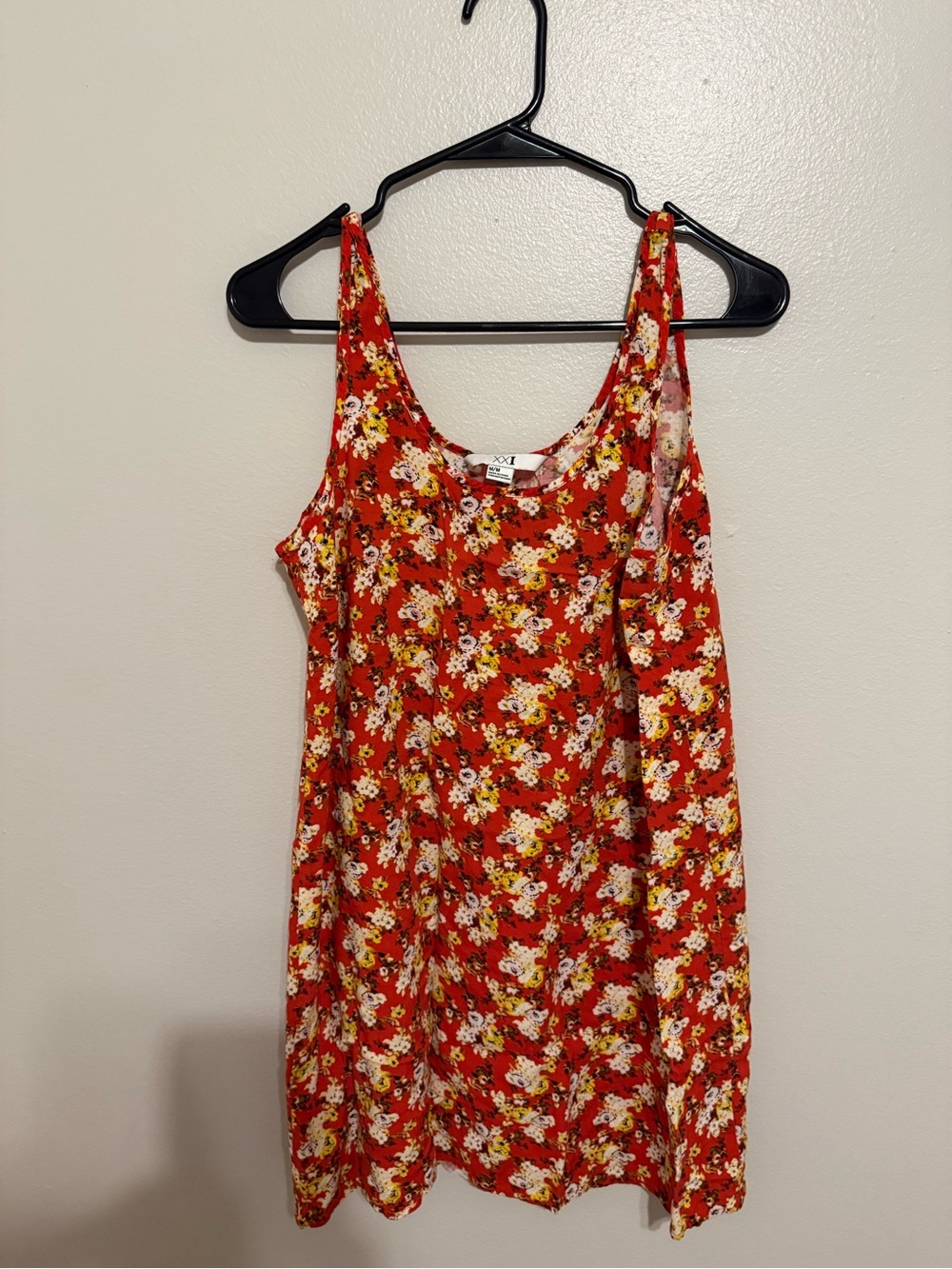 Forever 21 Red Floral Camisole Dress